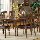 Hillsdale Arlington Extension Dining Table in Weathered Brown