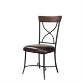Hillsdale Cameron X-Back Dining Chair in Chestnut Brown (set of 2)