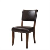 Hillsdale Cameron Parson Dining Chair in Chestnut Brown (set of 2)