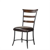 Hillsdale Cameron Ladderback Dining Chair in Chestnut Brown (set of 2)