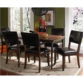 Hillsdale Cameron 7 Piece Rectangle Dining Set with Parson Chairs