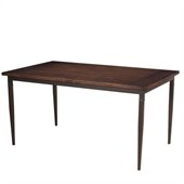 Hillsdale Cameron Rectangular Dining Table in Chestnut Brown