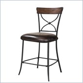 Hillsdale Cameron X-Back Stools in Chestnut Brown (set of 2)