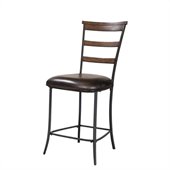 Hillsdale Cameron Ladder Back Stools in Chestnut Brown (set of 2)