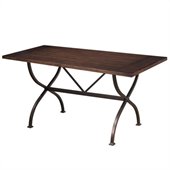 Hillsdale Cameron Rectangle Counter Height Table in Chestnut Brown
