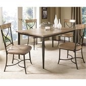 Hillsdale Charleston 5 Piece Rectangle Dining Set with X Back Chairs