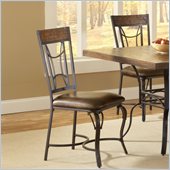 Hillsdale Granada Dining Chair in Dark Chestnut/Brown (set of 2)