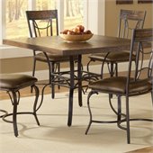 Hillsdale Granada Square Dining Table in Dark Chestnut/Brown