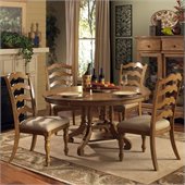 Hillsdale Hamptons 5 Piece Dining Set in Weathered Pine
