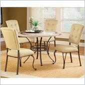 Hillsdale Harbour Point 5 Pc Round Dining Set with Parson Chair