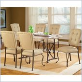 Hillsdale Harbour Point 7 Pc Octagon Dining Set with Parson Chair