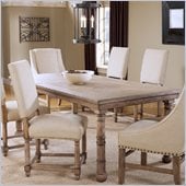 Hillsdale Hartland Extension Dining Table in Light Washed Oak