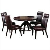 Hillsdale Nottingham 5 Piece Dining Set in Dark Walnut