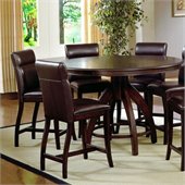 Hillsdale Nottingham 5 Piece Counter Height Dining Set in Dark Walnut