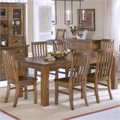 Hillsdale Outback 7 Piece Dining Set in Distressed Chestnut