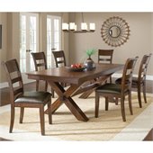 Hillsdale Park Avenue 7 Piece Dining Set in Dark Cherry
