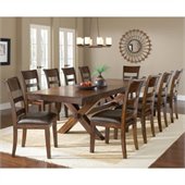 Hillsdale Park Avenue 11 Piece Dining Set in Dark Cherry