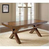 Hillsdale Park Avenue Trestle Table in Dark Cherry
