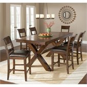 Hillsdale Park Avenue 7 Piece Counter Height Dining Set in Dark Cherry