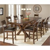 Hillsdale Park Avenue 9 Piece Counter Height Dining Set in Dark Cherry