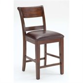 Hillsdale Park Avenue Dining Counter Stools in Dark Cherry (set of 2)