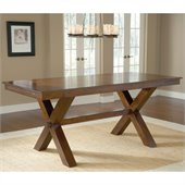 Hillsdale Park Avenue Counter Height Trestle Table in Dark Cherry