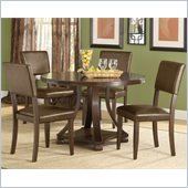 Hillsdale Tarranto 5 Piece Dining Set in Dark Cherry