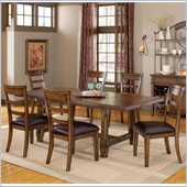 Hillsdale Villagio 7 Piece Dining Set in Dark Chestnut