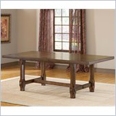 Hillsdale Villagio Trestle Dining Table in Dark Chestnut