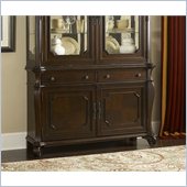 Hillsdale Grandover Buffet Server And Hutch in Dark Cherry