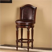 Hillsdale Barcelona 30 Swivel Bar Stool in Brown Cherry