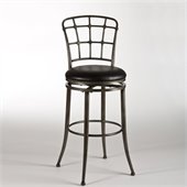 Hillsdale Claymont 30 Swivel Bar Stool in Pewter Rub / Black
