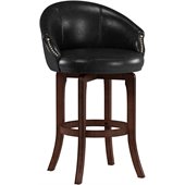 Hillsdale Dartford 30 Swivel Bar Stool in Dark Brown Cherry