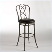 Hillsdale Landover 30 Swivel Bar Stool in Pewter Rub / Black
