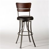 Hillsdale Santa Monica 30 Swivel Bar Stool in Distressed Cherry
