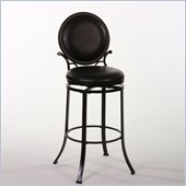 Hillsdale Spencer 26 Swivel Counter Stool in Matte Black
