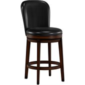 Hillsdale Victoria 26 Swivel Counter Stool in Dark Brown Cherry
