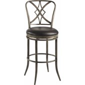 Hillsdale Jacqueline 30 Swivel Bar Stool in Pewter Rub/Black