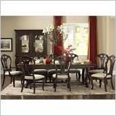 Hillsdale Grandover Large Table Dining Set in Dark Cherry