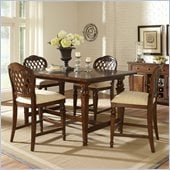 Hillsdale Woodridge 5 Piece Counter Height Dining Set in Walnut