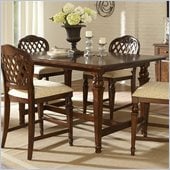 Hillsdale Woodridge Counter Height Dining Table in Walnut