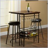 Hillsdale Bardstown Bar Table With Two Backless Non-Swivel Stools
