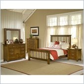 Hillsdale Outback 4 Piece Bedroom Set with Chesser in Chestnut