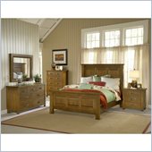 Hillsdale Outback 4 Piece Bedroom Set with Dresser in Chestnut