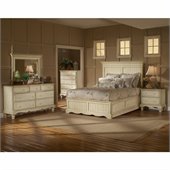 Hillsdale Wilshire 5 Piece Bedroom Set in Antique White