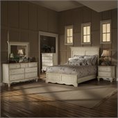 Hillsdale Wilshire 4 Piece Bedroom Set in Antique White