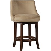 Hillsdale Napa Valley 25 Swivel Counter Stool in Khaki Fabric