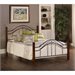 Hillsdale Matson Bed in Cherry and Black Finish-Queen