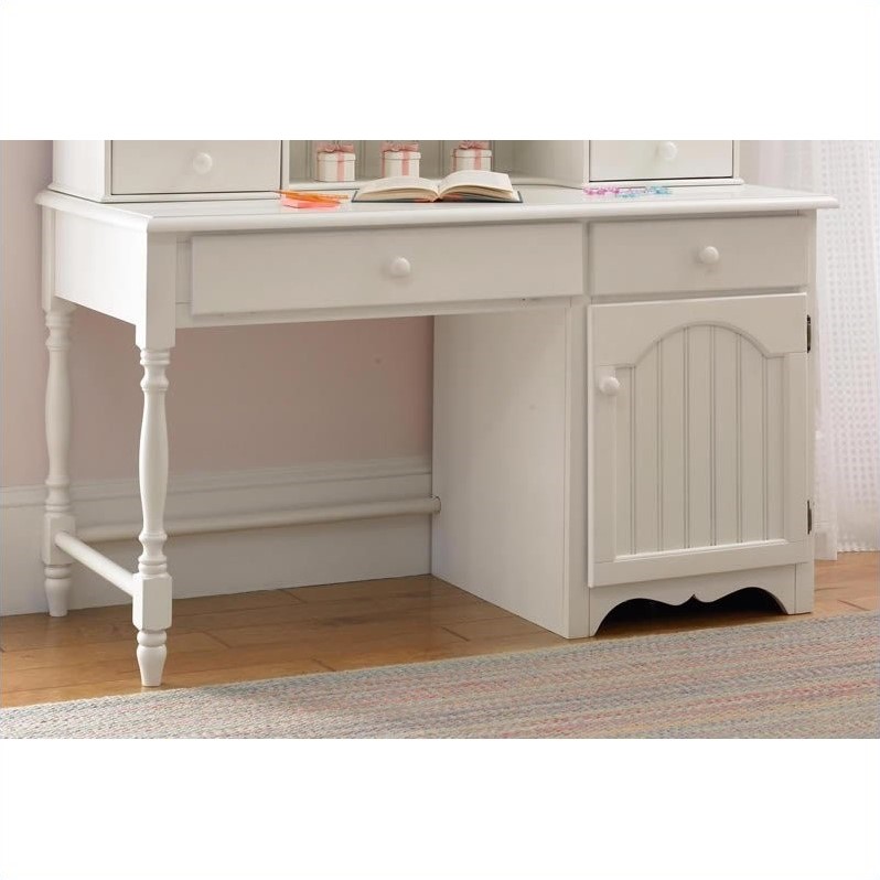 Hillsdale Westfield Wood Desk in Off White