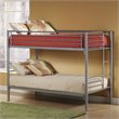 ADD TO YOUR SET: Hillsdale Universal Youth Twin over Twin Metal Bunk Bed in Silver Finish